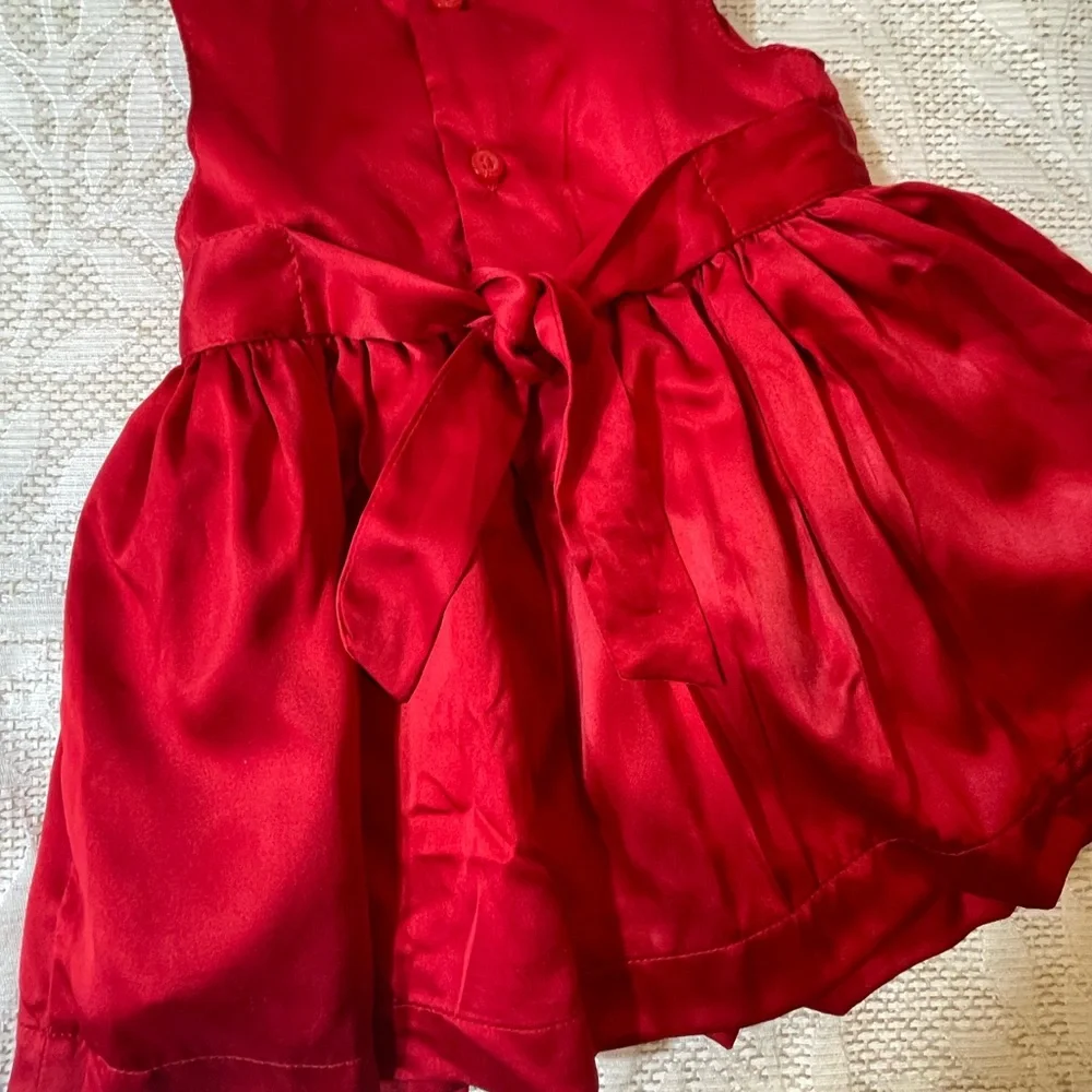 Carters Baby Girl Dress Red Floral Size 3 Months